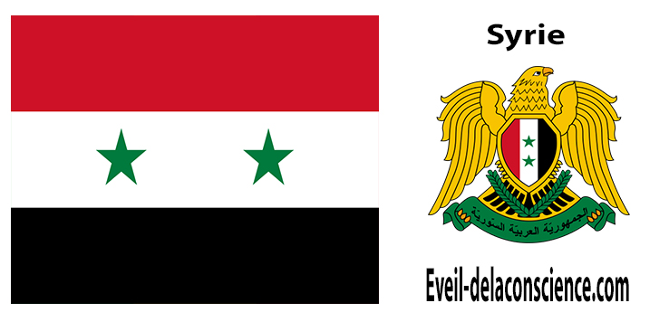 Syrie - drapeau et sceau