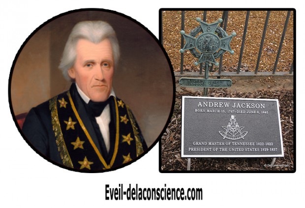 0_Andrew Jackson en tenue de grand Maître franc-maçon de la Grande Loge du Tennessee